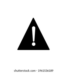 Warning triangle sign icon. Editable stroke. Design template vector