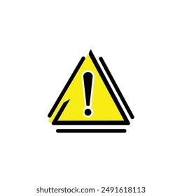 warning triangle sign illustration vector