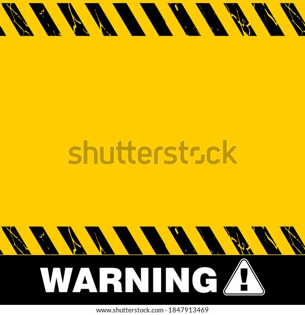 Warning Under Construction Sign Sticker Stock Vector (Royalty Free ...