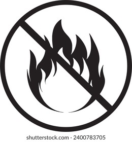 warning vector design no playing with fire. warning design. vector illustration