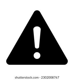 Warning Vector Glyph Icon Design