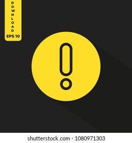 Warning vector icon