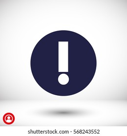 A WARNING vector icon