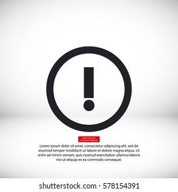 A WARNING vector icon