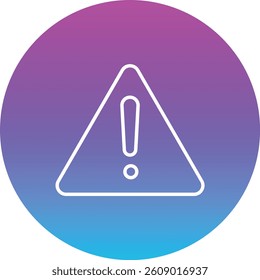 Warning vector icon. Can be used for printing, mobile and web applications.