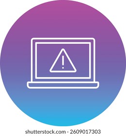 Warning vector icon. Can be used for printing, mobile and web applications.