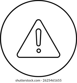 Warning vector icon. Can be used for printing, mobile and web applications.
