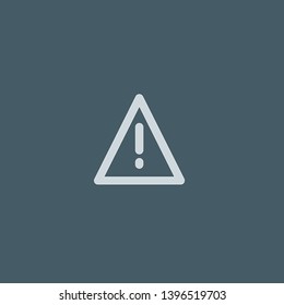 Warning vector icon. Warning concept stroke symbol design. Thin graphic elements vector illustration, outline pattern for your web site design, logo, UI. EPS 10.