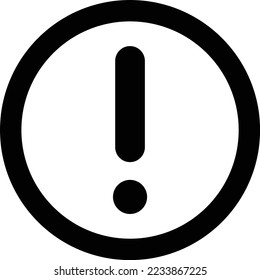 Ilustración de diseño de iconos del vector de advertencia