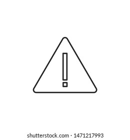 Warning vector icon. Warning vector illustration
