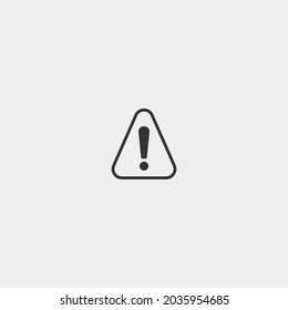 Warning vector icon illustration sign