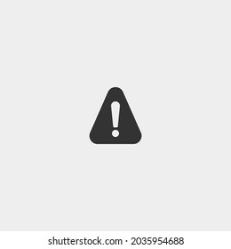 Warning vector icon illustration sign