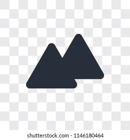 Warning vector icon isolated on transparent background, Warning logo concept