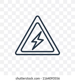 Warning vector icon isolated on transparent background, Warning logo concept