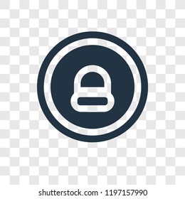 Warning vector icon isolated on transparent background, Warning transparency logo concept