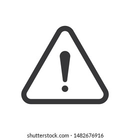 Warning vector icon in modern design style for web site and mobile app