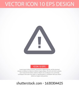 warning vector icon template color editable. Hazard warning attention symbol vector icon sign isolated on white background vector icon illustration for graphic and web