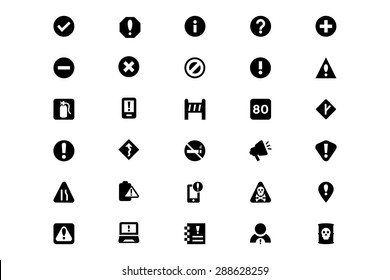 Warning Vector Icons 2
