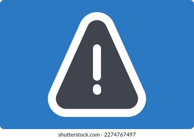 advertencia Ilustración vectorial en un fondo transparente. Símbolos de calidad superior. Iconos vectoriales de glifos para diseño de conceptos y gráficos.