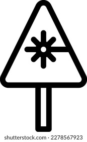 warning Vector illustration on a transparent background. Premium quality symmbols. Thin line vector icons for concept and graphic design.