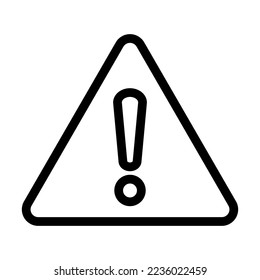 Warning Vector Line Icon Design