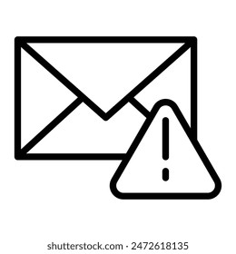 Symbol für Warnlinie der Vektorgrafik