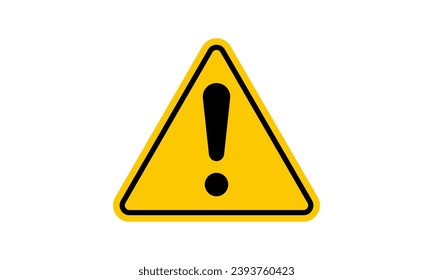 Warning vector sign with exclamation mark