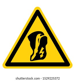 Warning Wear Antistatic Shoes Symbol Sign, Vector Illustration, Isolate On White Background Label. EPS10