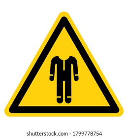 Warning Wear Protective Clothing Symbol Sign ,Vector Illustration, Isolate On White Background Label. EPS10