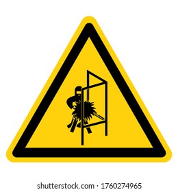 Warning Welding Screen Symbol Sign, Vector Illustration, Isolate On White Background Label. EPS10 