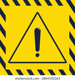 Warning yellow barricade tape red background.

