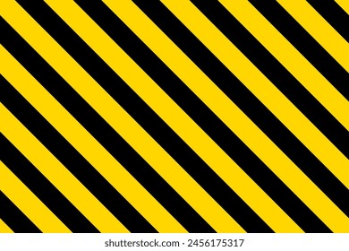 Warning yellow black diagonal stripes line. Safety stripe warning caution hazard danger road vector sign symbol