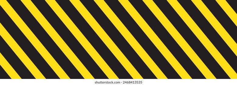 Warning yellow black diagonal stripes line. Safety stripe warning caution hazard danger road vector sign symbol
