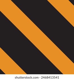 Línea diagonal amarilla y negra de advertencia. Señal de advertencia con franja de seguridad peligro peligro peligro Vector de carretera
