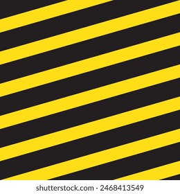 Warning yellow black diagonal stripes line. Safety stripe warning caution hazard danger road vector sign symbol