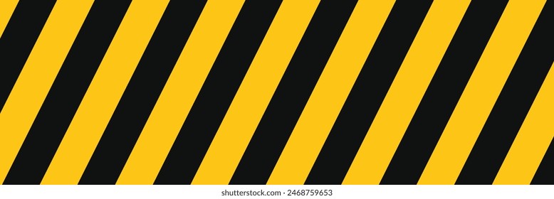 Línea diagonal amarilla y negra de advertencia. Señal de advertencia con franja de seguridad peligro peligro peligro Vector de carretera.  ILUSTRACIÓN VECTORIAL . EPS 10 
