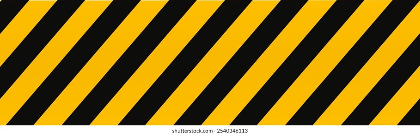 Línea diagonal negra amarilla de la advertencia, peligro de la precaución, advertencia de la banda de la seguridad de la atención, línea policial de la precaución estirada