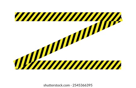 Warning yellow black diagonal stripes line. Safety stripe warning caution hazard danger road vector sign symbol. EPS 10.