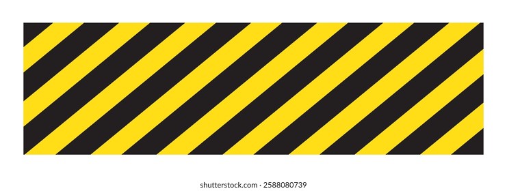 Warning yellow black diagonal stripes line. Safety stripe warning caution hazard danger road vector sign symbol. Attention symbol with diagonal lines. eps 10