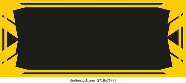 Aviso amarelo preto linhas diagonais listras. Advertência de faixa de segurança advertência perigo perigo símbolo de sinal de vetor de estrada.

