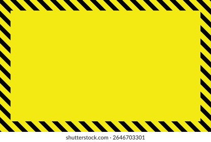 Warning yellow black stripes line. Safety stripe warning caution hazard danger. Vector illustration