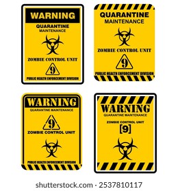 Advertencia, unidad de control Zombie 9, Vector de señal