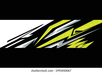 warp car decal design vector