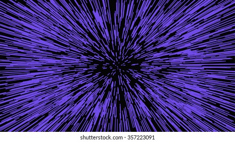 Warp stars vector abstract background. Ray galaxy, flare and light, vector illustration.