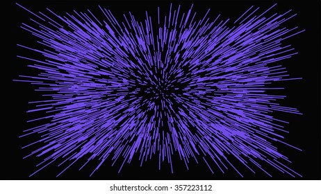 Warp stars vector abstract background. Ray galaxy, flare and light, vector illustration.