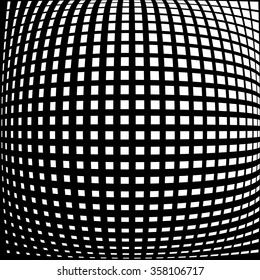 Warped, distorted lines abstract monochrome pattern / background. For your designs