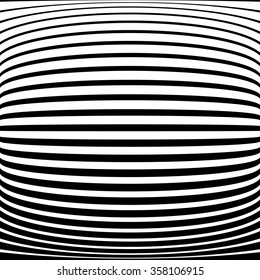 Warped, distorted lines abstract monochrome pattern / background. For your designs