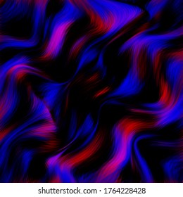 Líneas deformadas fondo abstracto vectorial colorido. Plantilla creativa contemporánea con franjas onduladas. Las rayas curas fantasean una textura oscura. 
