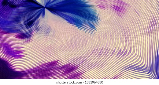 Warped lines colorful vector background. Contemporary creative template with wavy stripes. Curly stripes fantasy cute texture. 