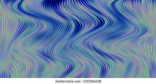 Warped lines colorful vector background. Contemporary creative template with wavy stripes. Curly stripes fantasy cute texture. 